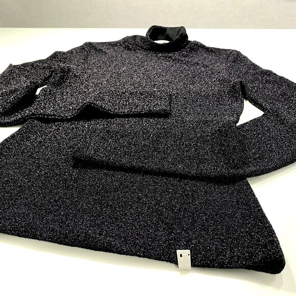 1017 ALYX 9SM Shimmer High Neck Top in Black, Size Small - Picture 5 of 7